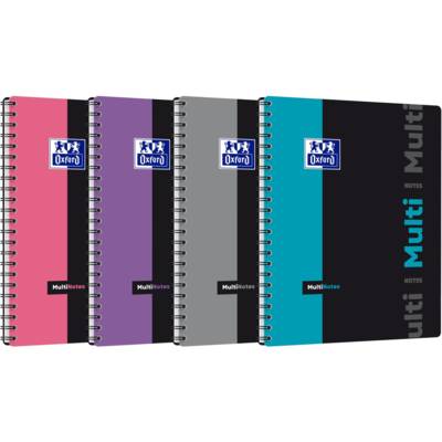 Cahier  étudiant Multinotes A4+ 160 pages 90g Seyes coloris aléatoire