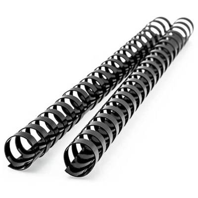 Boîte 50 Anneaux Plastique à Relier Capacité 150f 18mm Noir