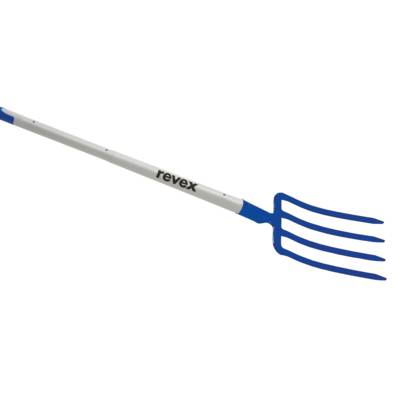 Fourche à bêcher 4 dents manche pomme tri-matière triangulaire 30cm - Gedimat - REVEX