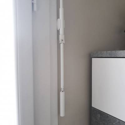 Poignée de manivelle blanc laqué D12 - 420mm - Gedimat - AFBAT