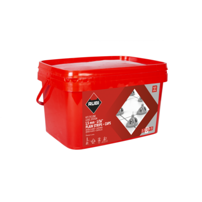 Kit système de nivellement Cyclone L.S 3 mm. (100 C + 300 B)- RUBI - 35965 - Maxoutil