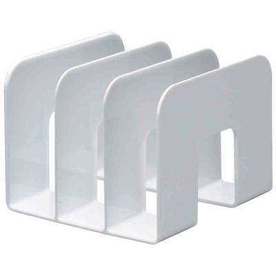 Porte-revues TREND plastique 3 compartiments (L)215 x (P)210 x (H)165 mm Blanc