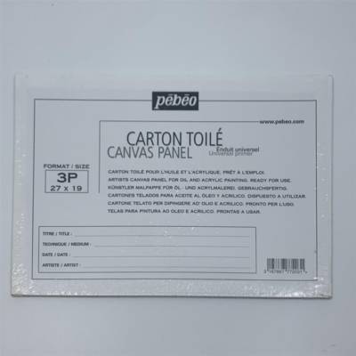 Carton toilé pour l'huile et l'acrylique format 3P 27X19