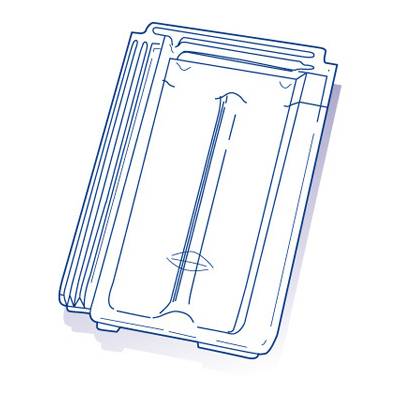 Tuile de verre MARSEILLE 511 - 42,6 x 25,5 cm - Gedimat