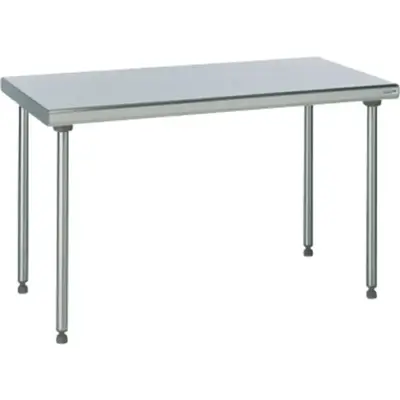 Table inox - Avec étagère basse - TBLLMP60EtagPied - Madial
