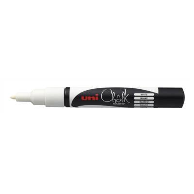 Marqueur craie pointe conique fine CHALK Marker PWE3MS 0,9 - 1,3mm blanc