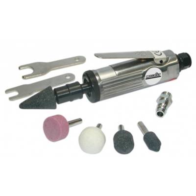 Meuleuse droite pneumatique avec 5 meules - Gedimat - MECAFER