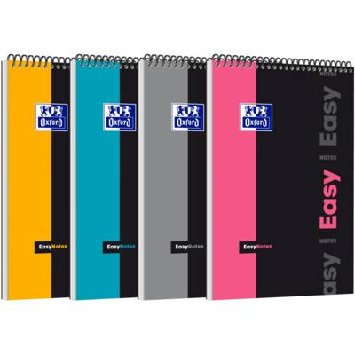 Bloc Notes Spirale Easynotes lignée 7mm 160p 90g 21x31,5cm  coloris Aléatoire