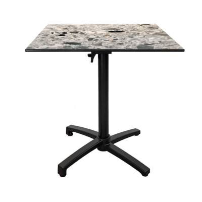 Table pliante 70x70cm terrazzo cepp - terrasse - RestooTab