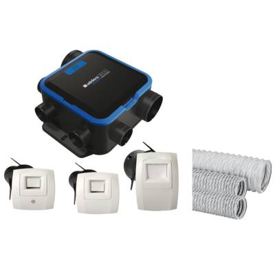 Kit VMC EASYHOME Hygroréglable compact avec gaines - Gedimat