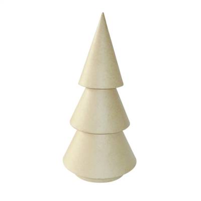Sapin en papier brun mâché 30,5 cm