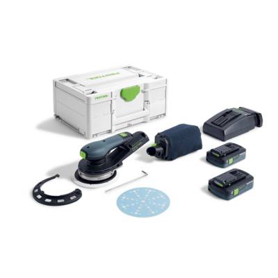 Ponceuse excentrique sans fil ETSC 2 150 4,0 I-Plus - FESTOOL - avec 2 batteries 18v 4.0Ah - chargeur - Systainer- 577726