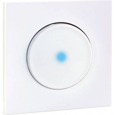 Va et vient+voyant+plaque+griffes SQUARE - blanc - Gedimat - EUR'OHM