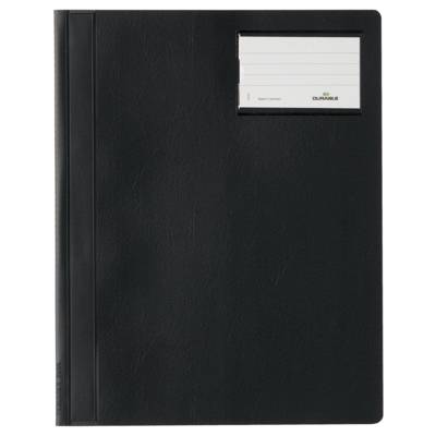 Chemise à lamelles, format A4, en PVC, noir