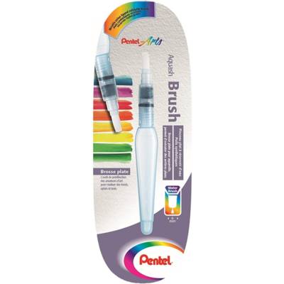 Aquash Brush Pinceau à réserve d'eau 10 ml poils synthétiques brosse plate