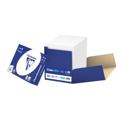 Carton 2500 Feuilles Papier 80g A4 210x297 mm Certifié PEFC  Blanc