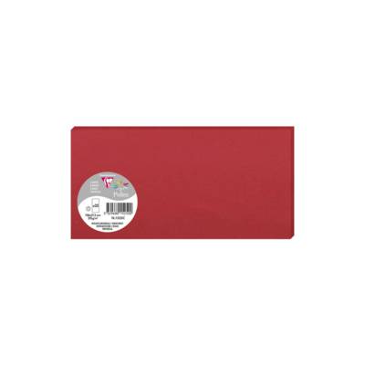 Paquet de 25 Cartes Simples 210g 106x213 rouge groseille - CLAIREFONTAINE
