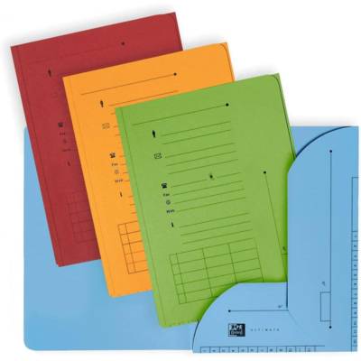 Pack de 25 Chemises ULTIMATE 2 rabats pour A4 Assorties