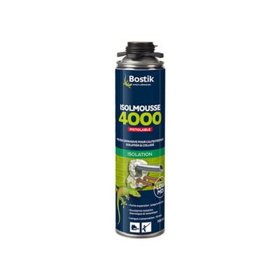 Mousse pu ISOLMOUSSE 4000 - aérosol pistolable de 700ml - Gedimat - BOSTIK
