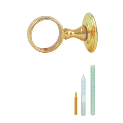 Anneau laiton poli verni pour corde D32mm - Gedimat - CHAPUIS
