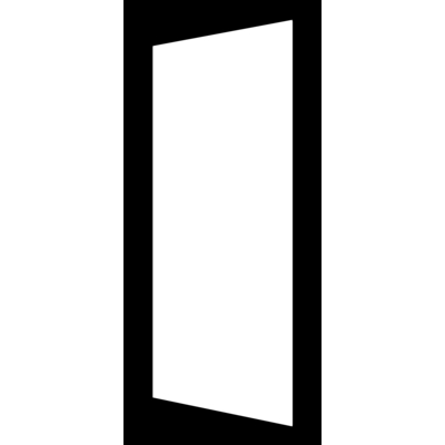 Porte d'entrée acier EQUIT blanche dormant 54 mm avec tapées pour isolation 100 mm - 215 x 90 cm - Gedimat - ZILTEN