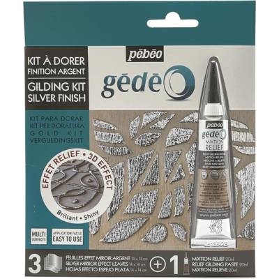 GÉDÉO Effect KIT-3D Mixtion & 3 Miroir argenté, 3 feuilles - PÉBÉO