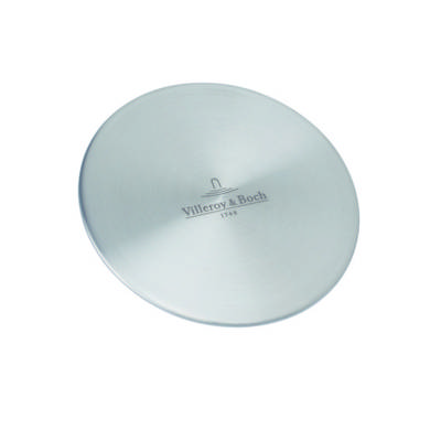 Cache bonde d'évier en acier inoxydable Ø90 mm - Gedimat - VILLEROY ET BOCH