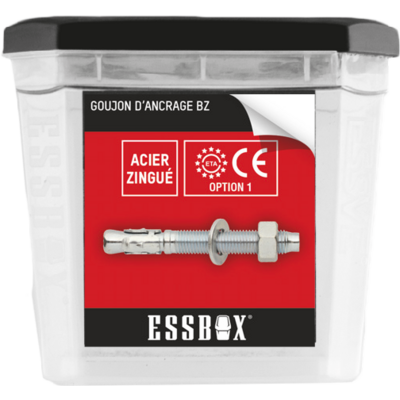 Goujon ESSBOX SCELL-IT ancrage - ØM10 mm x 95 mm - Boite de 25 - EX-92051110095 - Maxoutil