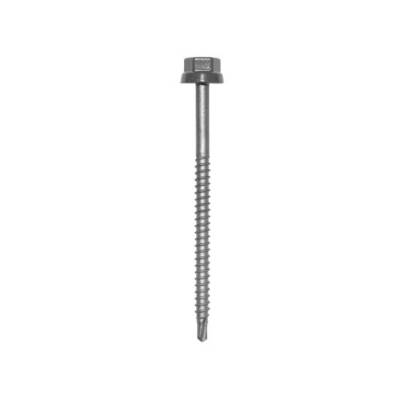 Zacrovis bois 6.5x75 ETANCO - Tête ral 7022 gris graphite - 100 pièces - COV40880 - ETANCO LR SA