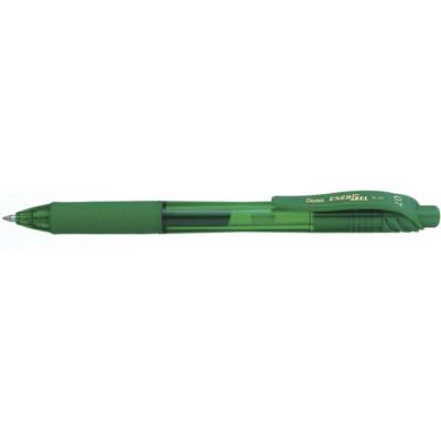 Stylo Roller Encre Gel Rétractable ENERGEL X BL107 Pointe 0,7 mm Vert - Pentel