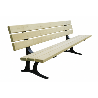 Banc bois et fonte 6 lames - JAD Groupe