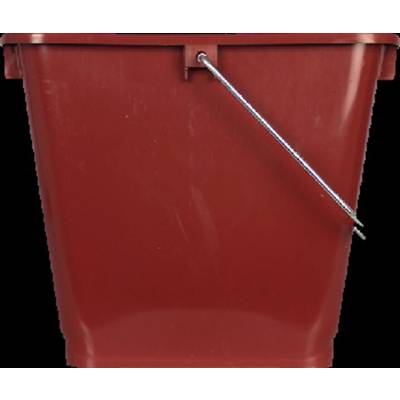 Seau rectangulaire pro polypropylène anse métallique 13 litres - Gedimat