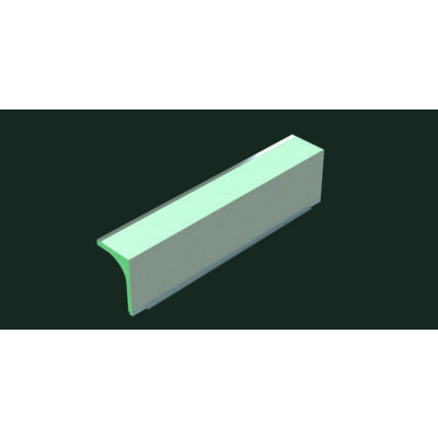 Demi-coffre de volet roulant THERMIC ELITE 200 mm en fibre pré - Gedimat - CG PRO