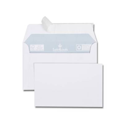Paquet de 20 cartes 82x128 200g + 20 enveloppes bristol blanches 90x140 100 g - GPV