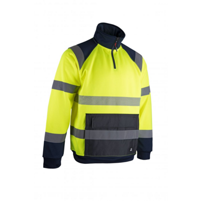 Sweat haute visibilité col camionneur mire T.3XL - LMA - 8084