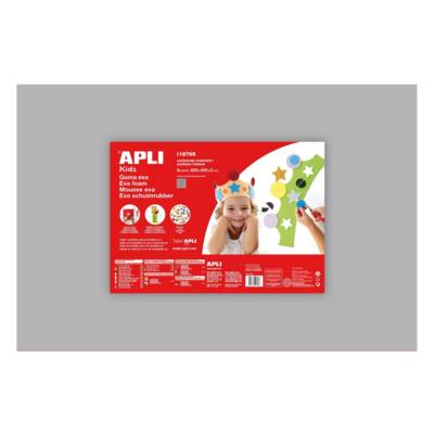 Poch. 5 feuilles mousse caoutchouc gris 600x400x2mm - APLI-AGIPA