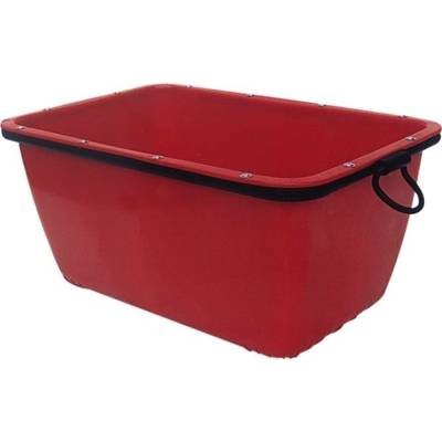 Bac à mortier rectangulaire en plastique avec cadre métallique contenance de 200L - Gedimat