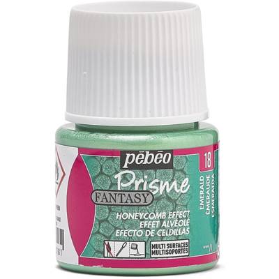 Flacon 45ml Peinture Fantasy Prisme à effet alvéolé EMERAUDE - PÉBÉO
