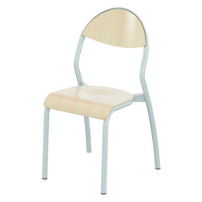 Chaise NUAGE assise et dossier bois Blueprotech® piètement époxy - T4