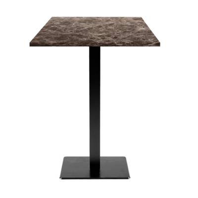 Mange-debout pied noir 60x60cm indra - intérieur - RestooTab