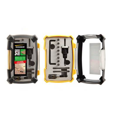 Kit terrasse complet foret 4mm fraisoir carbure perçage 4mm + 8 embouts - Gedimat - DIAGER