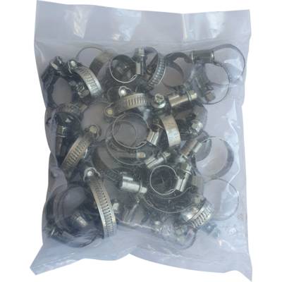 Assortiment de 40 colliers de serrage en acier - L.9 mm ø15 à 40 mm - Gedimat - NOYON ET THIEBAULT