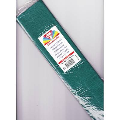Rouleau de papier crépon 75% 2,50x0,50m vert bouteille