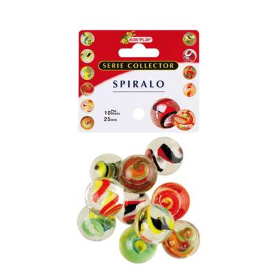 Sachet de 10 Calots en Verre 25mm SPIRALO