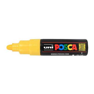 Marqueur pointe large conique PC7M J Jaune Fluo - POSCA