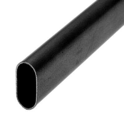 Tube de penderie ovale acier noir - 30 x 15 mm - Gedimat - NORAIL