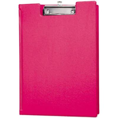 Porte-bloc avec rabat A4 rose
