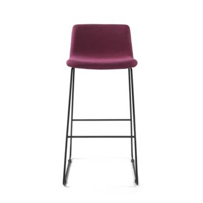 Tabouret KANO bas dossier piétement luge