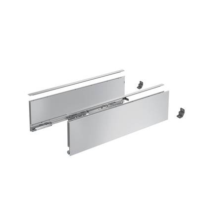 Profilé latéral de tiroir AvanTech YOU, hauteur 139 mm x NL 350 mm, Argent, gauche et droite - HETTICH - 9353346 - HETTICH FRANCE
