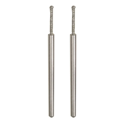 Forets diamantés pour le verre en forme sphérique Ø 1,2 mm, 2 pièces - PROXXON - 28230
